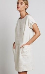 Free People Crisp Cotton Shift Mini Med